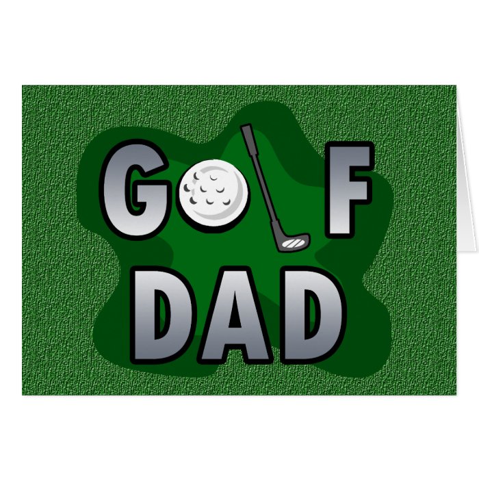 Golf Dad Greeting Cards