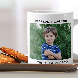 Golf Dad I Love You to the Rough and Back 2 Photo Giant Coffee Mug