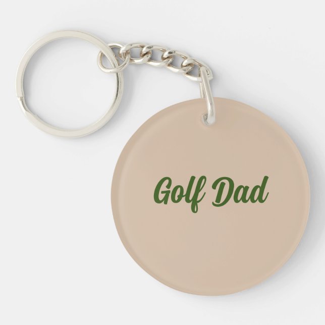 golf dad keychain (Front)