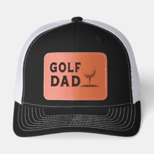 Golf Dad Leather Patch Hat