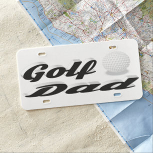 Golf Dad License Plate