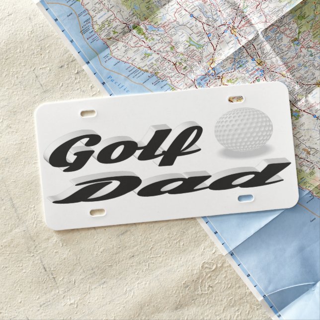 Golf Dad License Plate (In Situ)