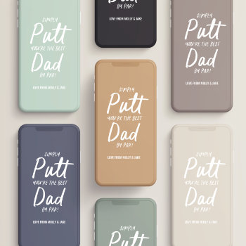 Golf Dad Modern Sage Green Typography Funny Chic Iphone 13 Pro Case by COFFEE_AND_PAPER_CO at Zazzle