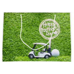 Golf Dad on Father's Day Birthday Gift for Daddy Large Gift Bag