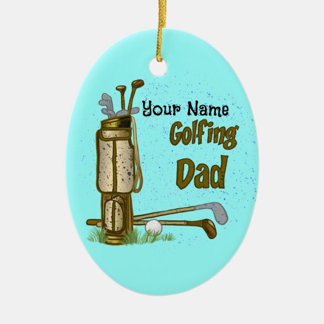  Golf Dad   ornament (Front)