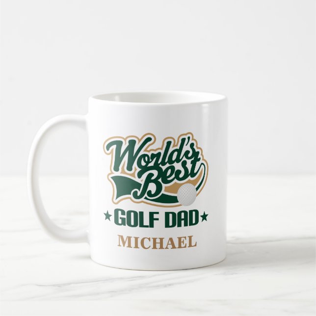 Golf Dad Personalized Mug Gift (Left)