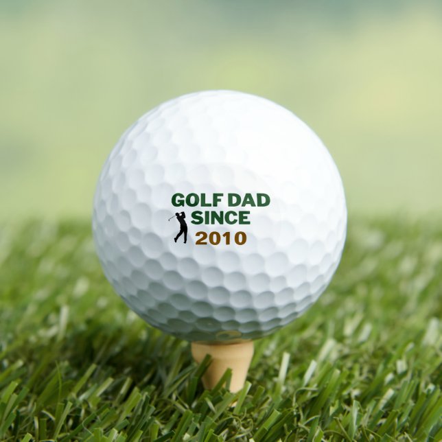 Golf Dad Since Year Vintage Design Balls (Insitu Tee)