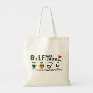 Golf Daily Forecast Tote Bag