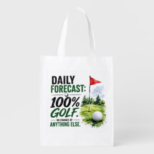 Golf Daily Life Daily Forecast Grocery Bag