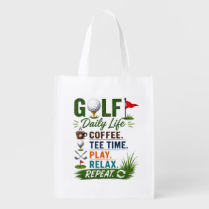 Golf Daily Life Daily Forecast Grocery Bag