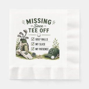 Golf Daily Life Funny Checklist Napkins