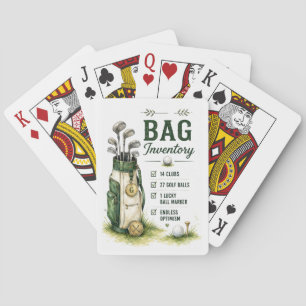 Golf Daily Life Funny Checklist Poker Cards