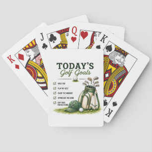 Golf Daily Life Funny Checklist Poker Cards