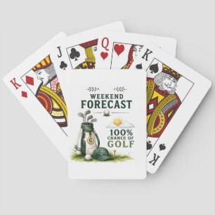 Golf Daily Life Funny Checklist Poker Cards