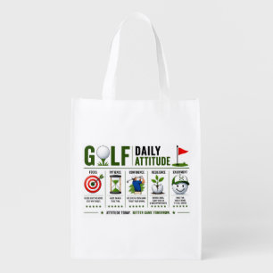 Golf Daily Life themed for golfer Grocery Bag