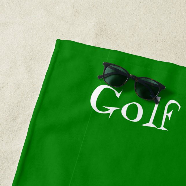 Golf Design Beach Towel (In Situ)