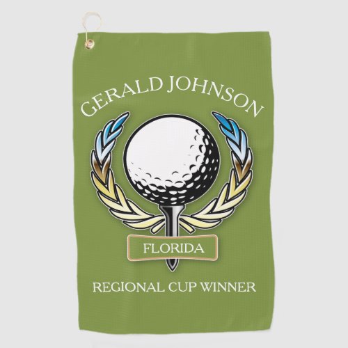 Golf Design Monogram Template Golf Towel