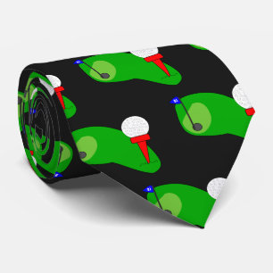 Golf Design Neck Tie