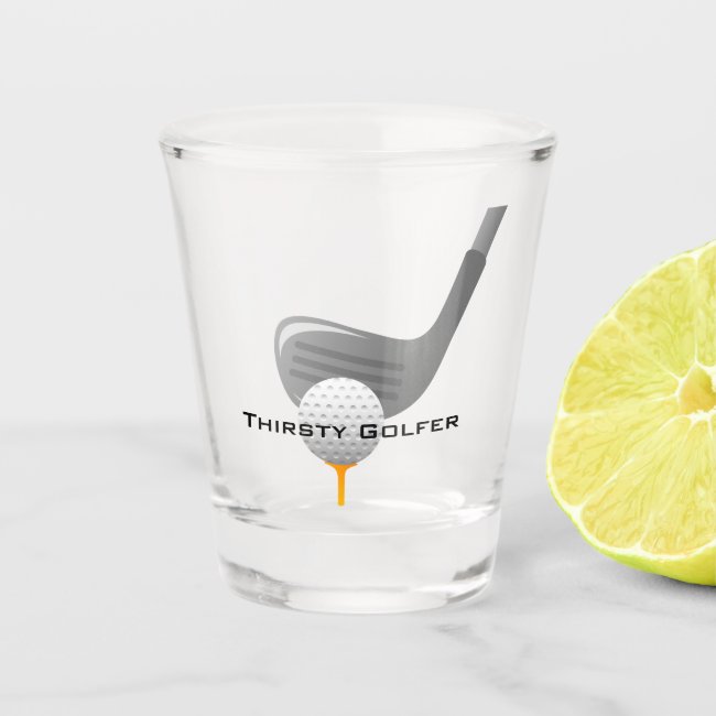 Golf Design Shot Glass