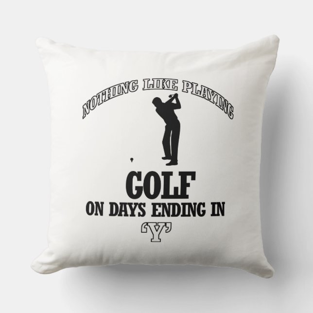 golf designs throw pillow (Front)