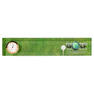 Golf Desk Name Plate