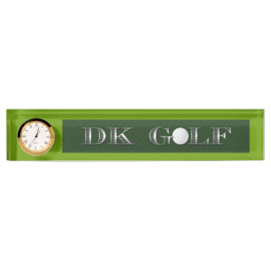Golf desk nameplate. name plate