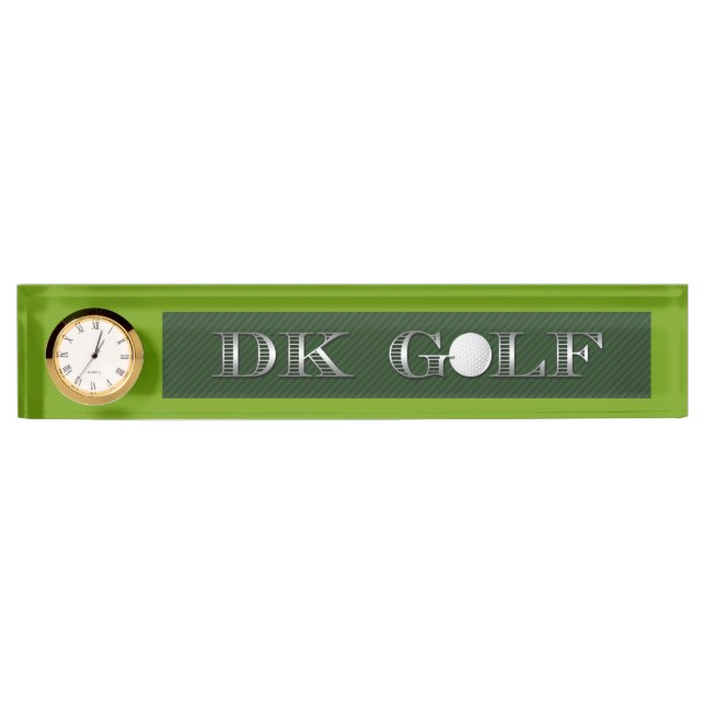 Golf desk nameplate. name plate (Front)
