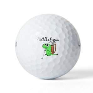 Golf Dinosaur golfing Albatross  Balls