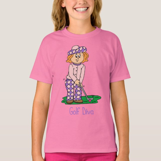 Golf Diva Tees for Girls (Front)