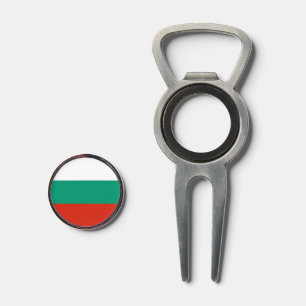 Golf Divot Tool with Flag of Bulgaria