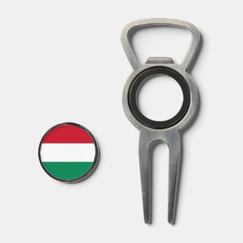 Golf Divot Tool With Flag Of Hungary by AllFlags at Zazzle