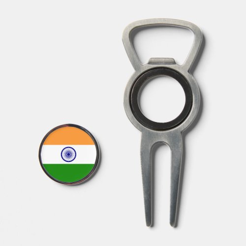 Golf Divot Tool with Flag of India