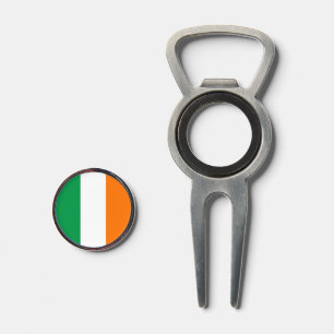 Golf Divot Tool with Flag of Ireland