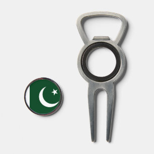 Golf Divot Tool with Flag of Pakistan