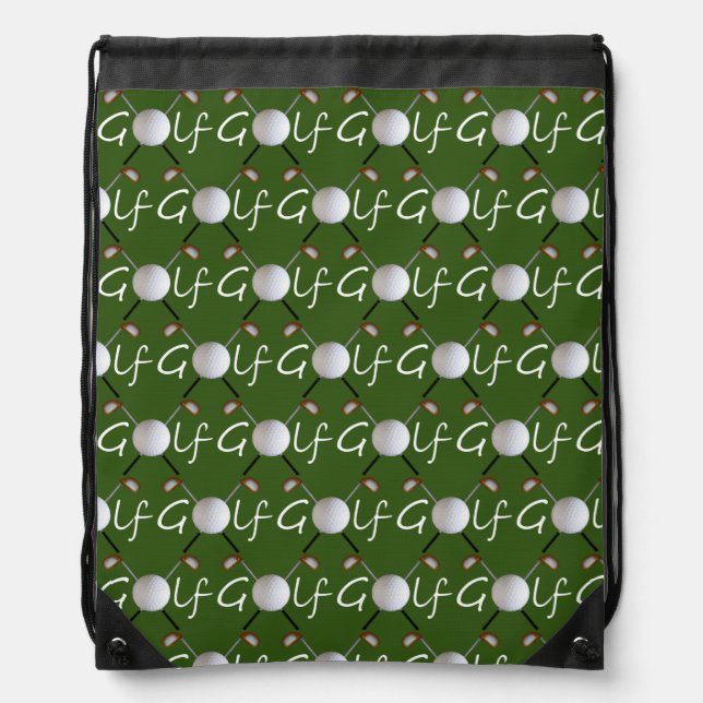 Golf Drawstring Backpack (Front)