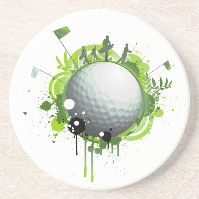 Golf Drink Coaster (Front)