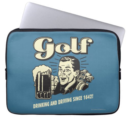 Golf Drinking  Driving Since 1642 Laptop Sleeve