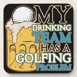 Golf Drinking Team Beverage Coaster