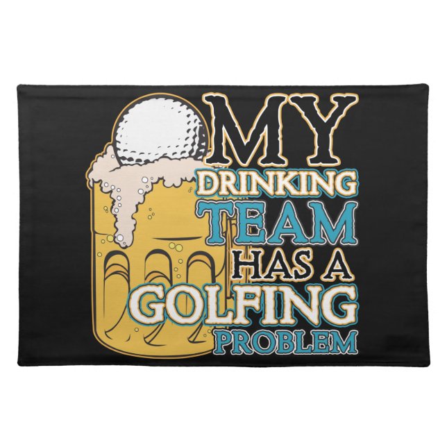 Golf Drinking Team Placemat (Front)