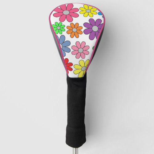Golf Driver Cover _ Crazy Daisies