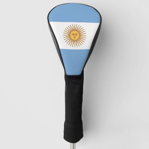Golf Driver Cover with Flag of Argentina