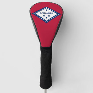 Golf Driver Cover with Flag of Arkansas, USA