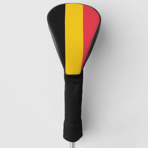 Golf Driver Cover with Flag of Belgium