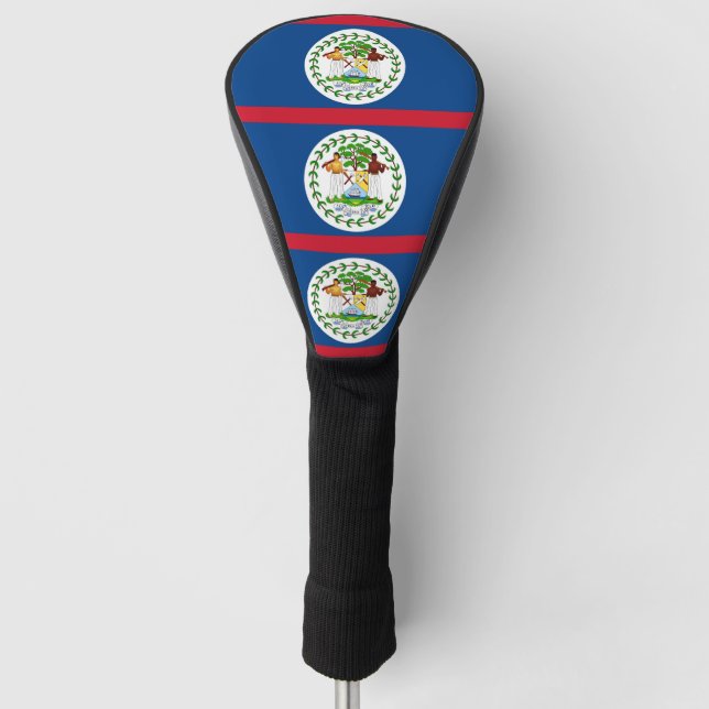 Golf Driver Cover with Flag of Belize (Front)