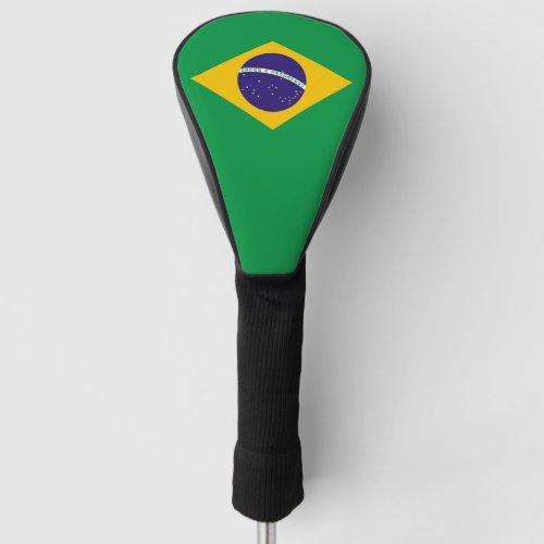 Golf Driver Cover with Flag of Brazil