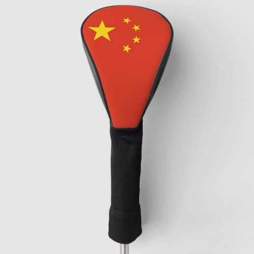 Golf Driver Cover with Flag of China