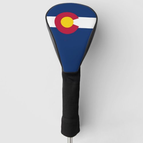 Golf Driver Cover with Flag of Colorado USA