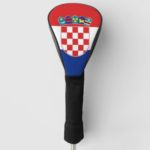 Golf Driver Cover with Flag of Croatia