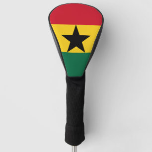 Golf Driver Cover with Flag of Ghana