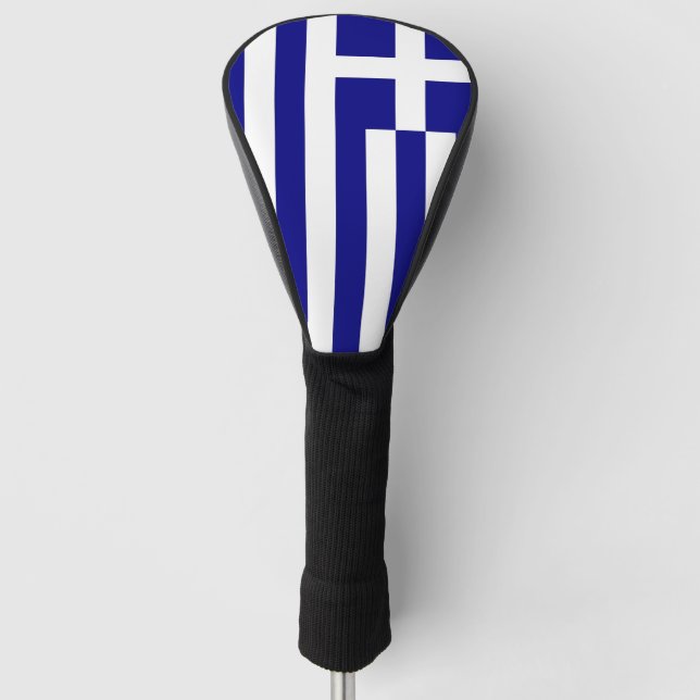 Golf Driver Cover with Flag of Greece (Front)